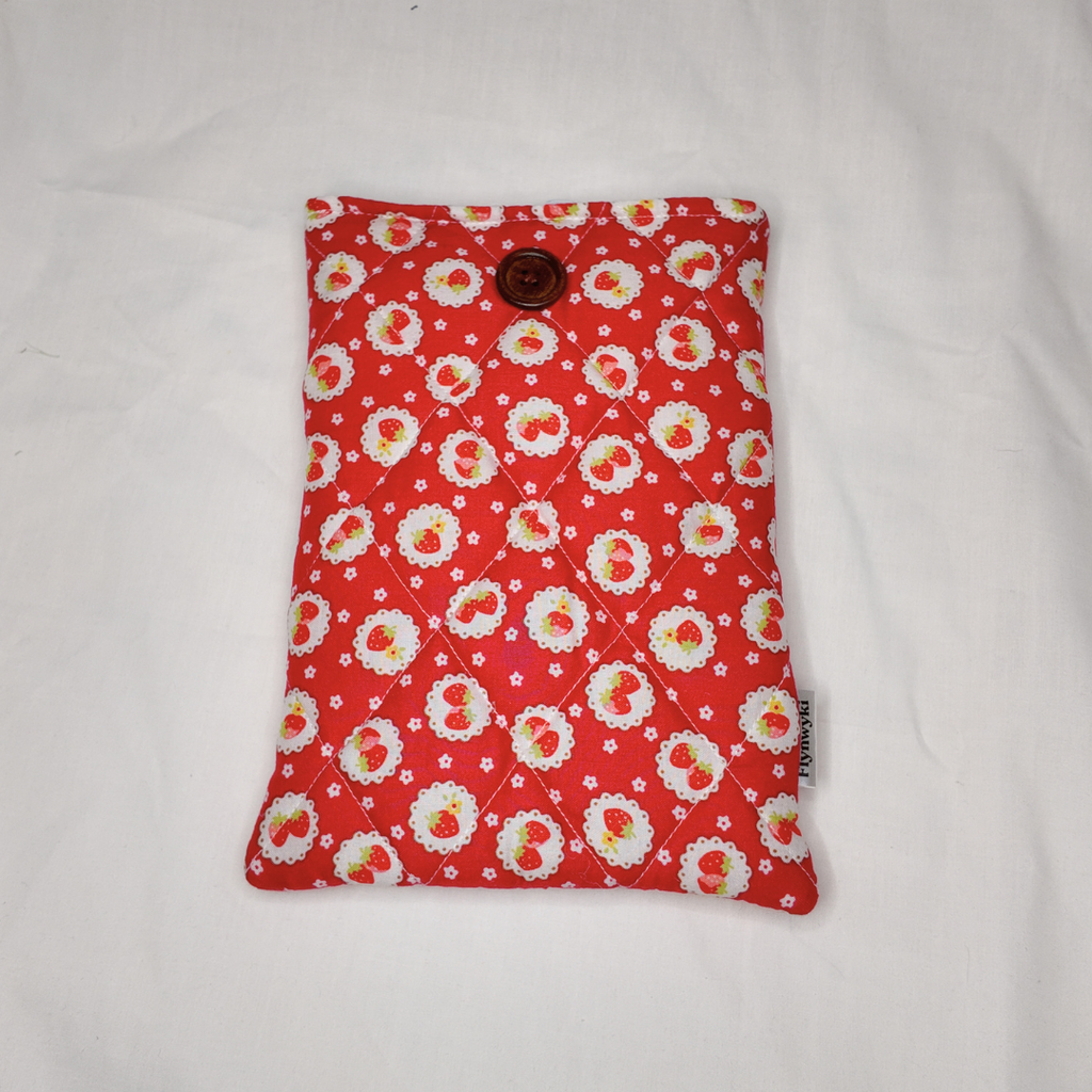 Medium Red Strawberry Book Sleeve