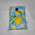 Small Blue Lemon Book Sleeve