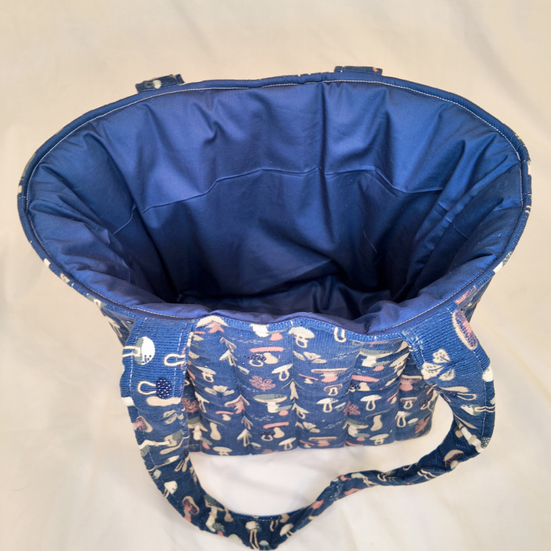 Quilted Bello Corduroy Tote Bag