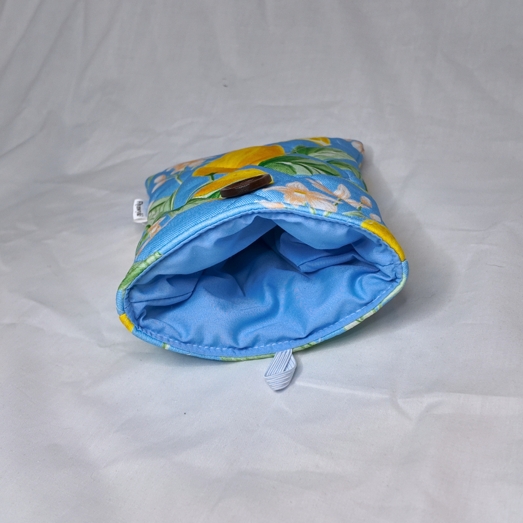 Small Blue Lemon Book Sleeve