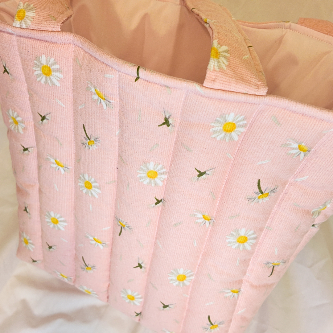 Quilted Polly Corduroy Tote Bag