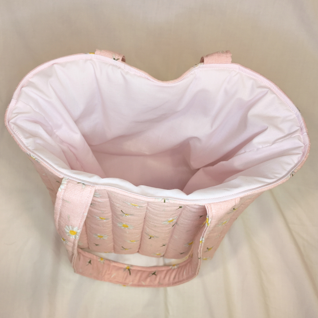 Quilted Polly Corduroy Tote Bag