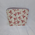 Large Red Bow Zipper Pouch