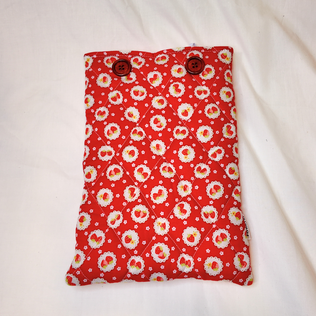 Large Red Strawberry Book Sleeve