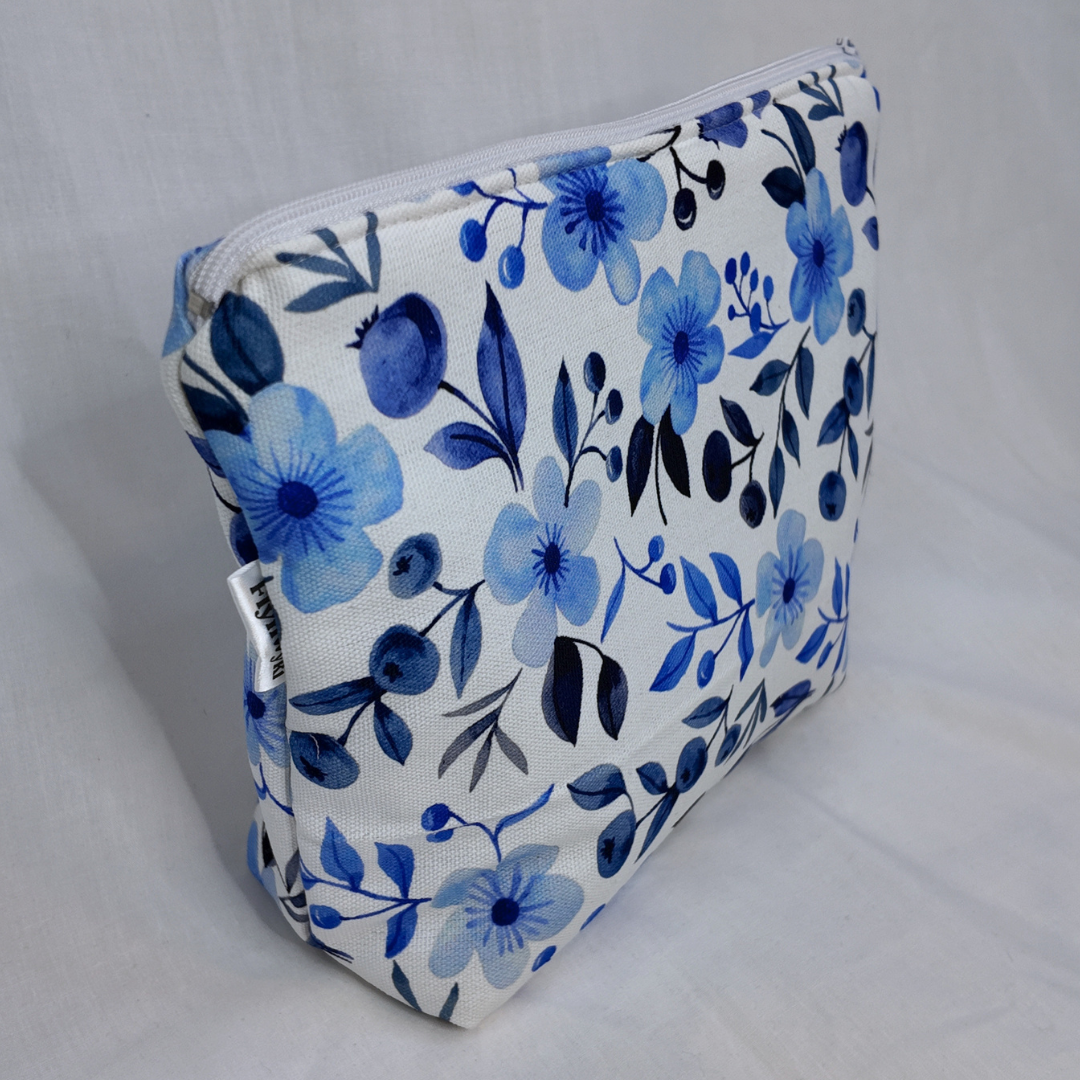 Large Blueberry Zipper Pouch