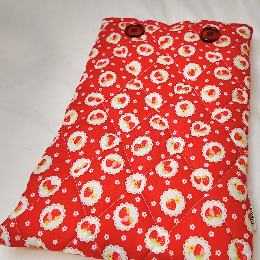 Large Red Strawberry Book Sleeve