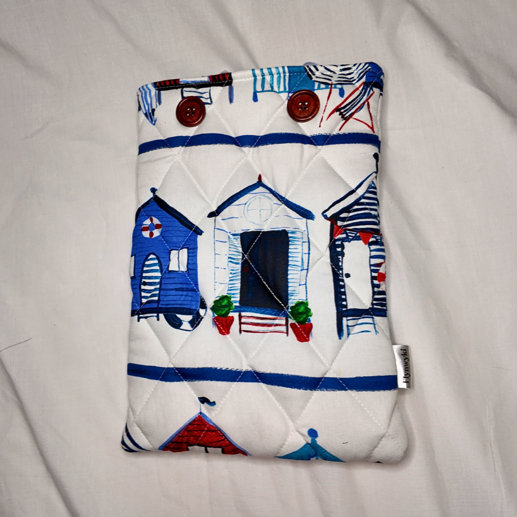 Large Beach Hut Book Sleeve