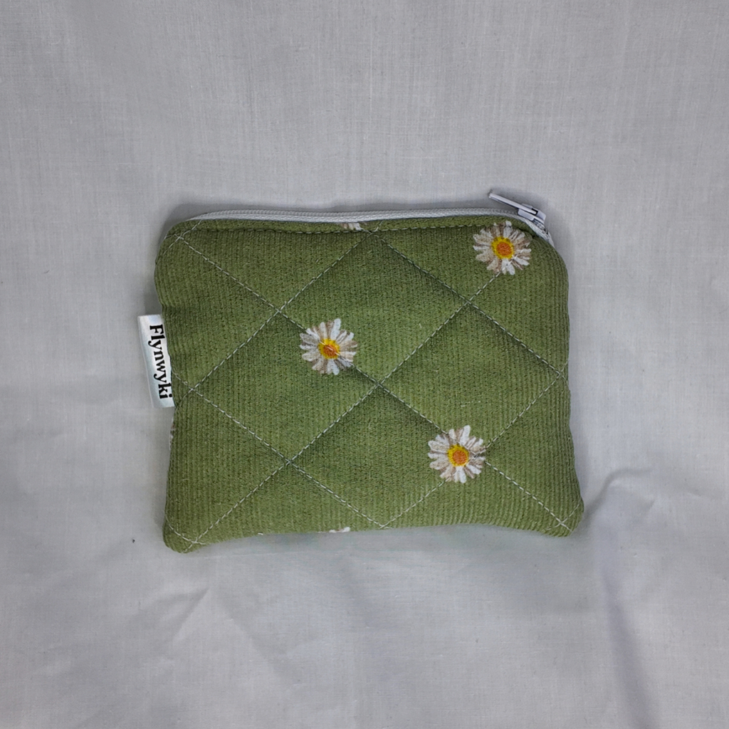 Small Meadow Corduroy Quilted Pouch