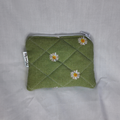 Small Meadow Corduroy Quilted Pouch