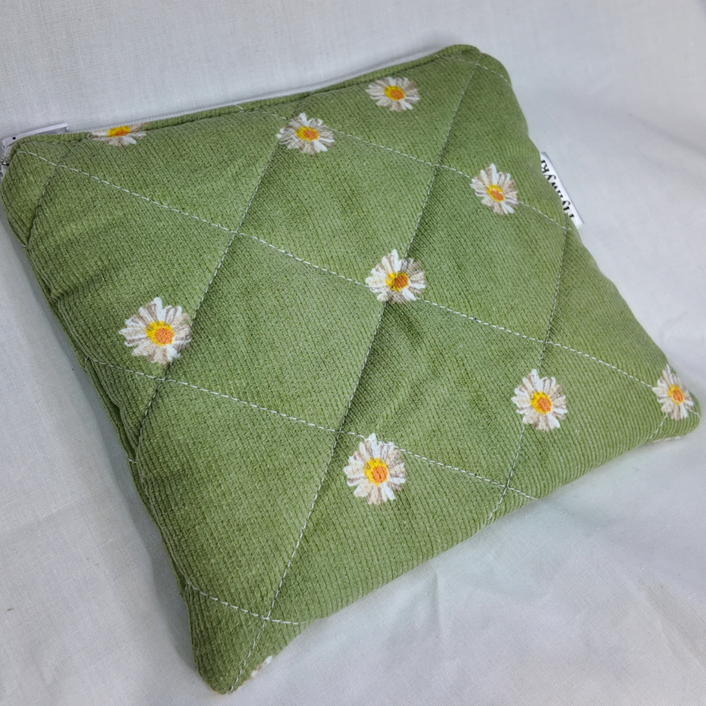 Medium Meadow Corduroy Quilted Pouch