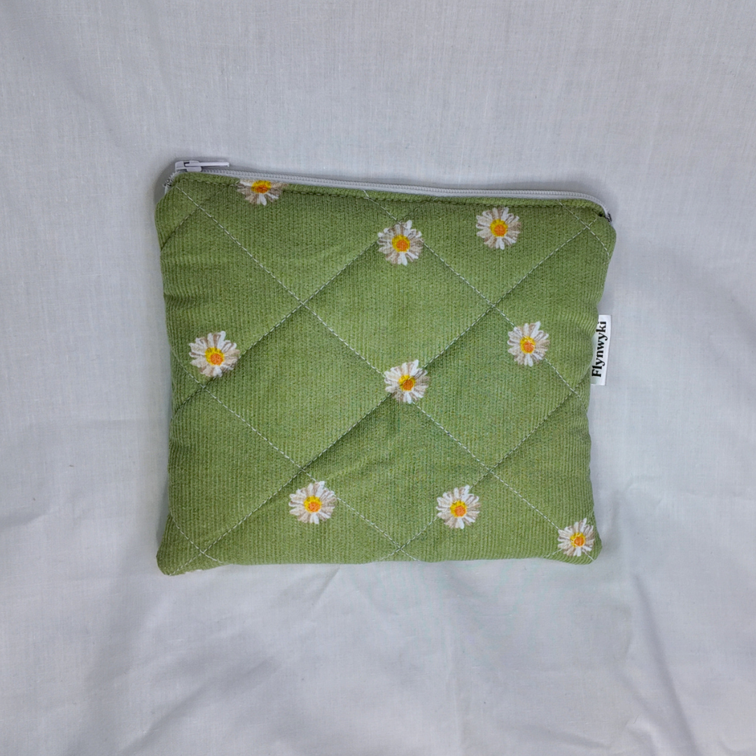 Medium Meadow Corduroy Quilted Pouch