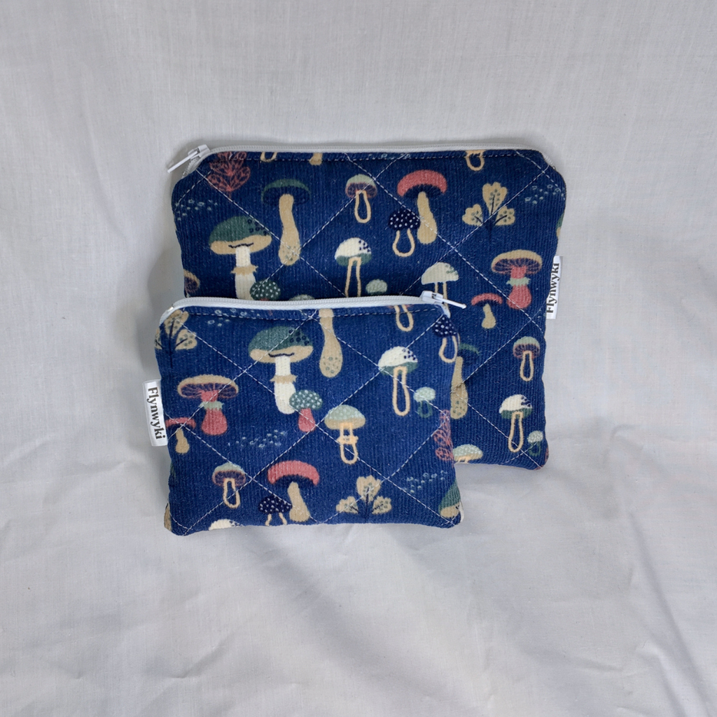 Medium Bello Corduroy Quilted Pouch